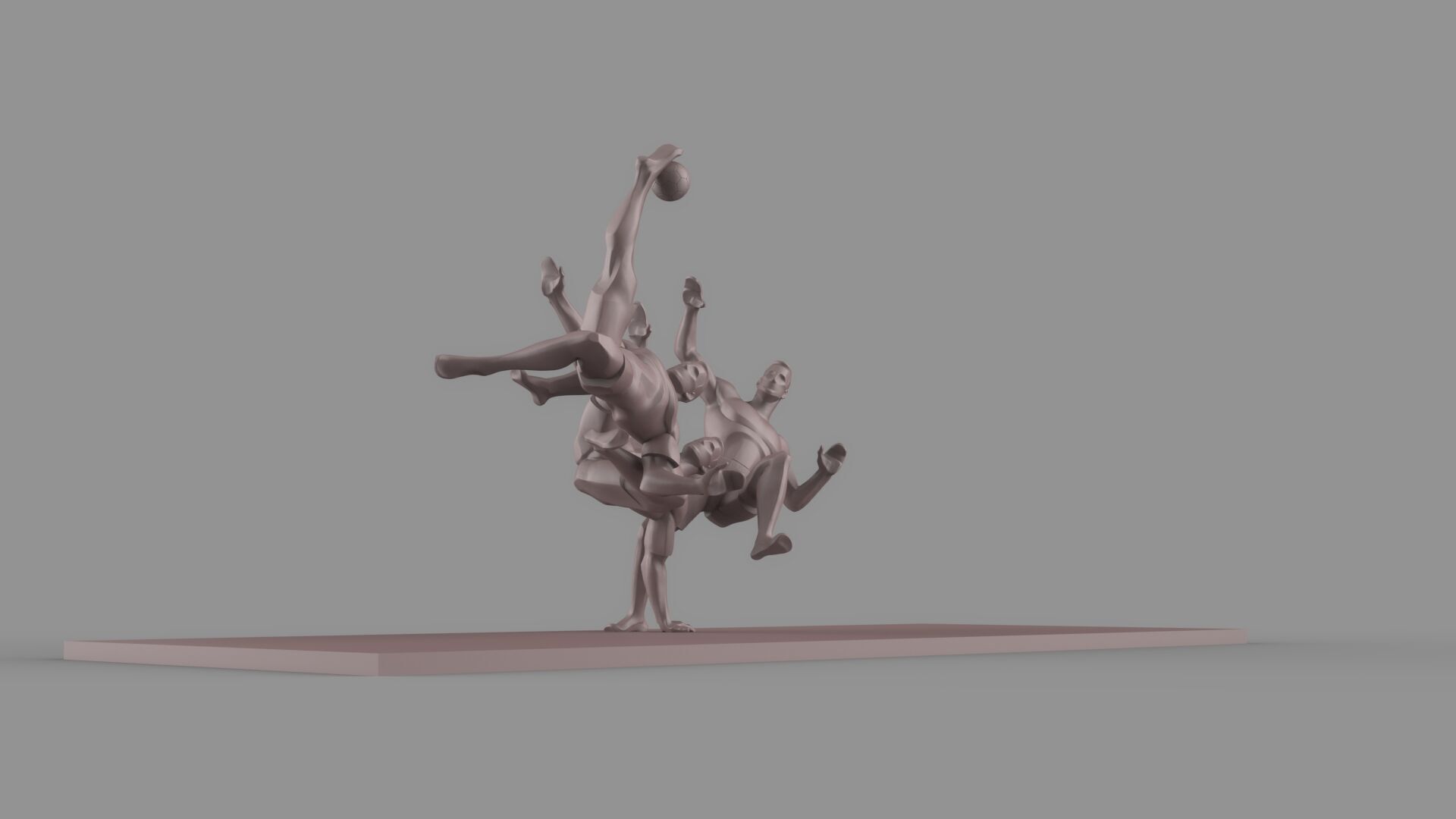 Soccer player 3D model_7