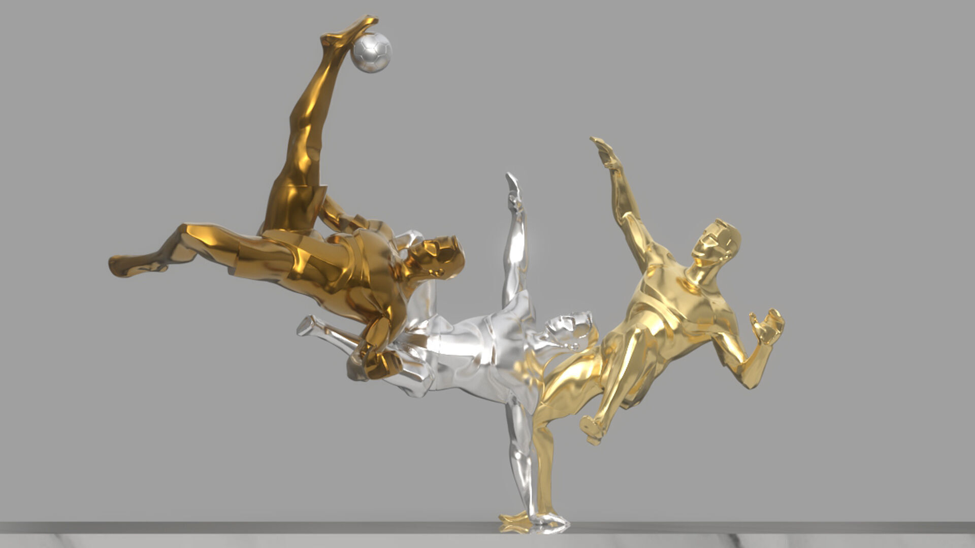Soccer player 3D model_9
