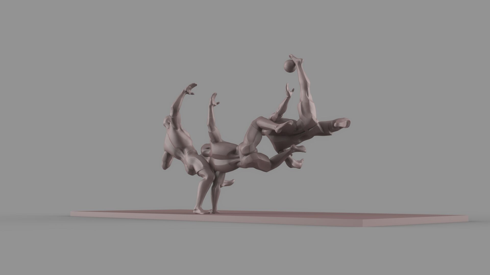 Soccer player 3D model_5