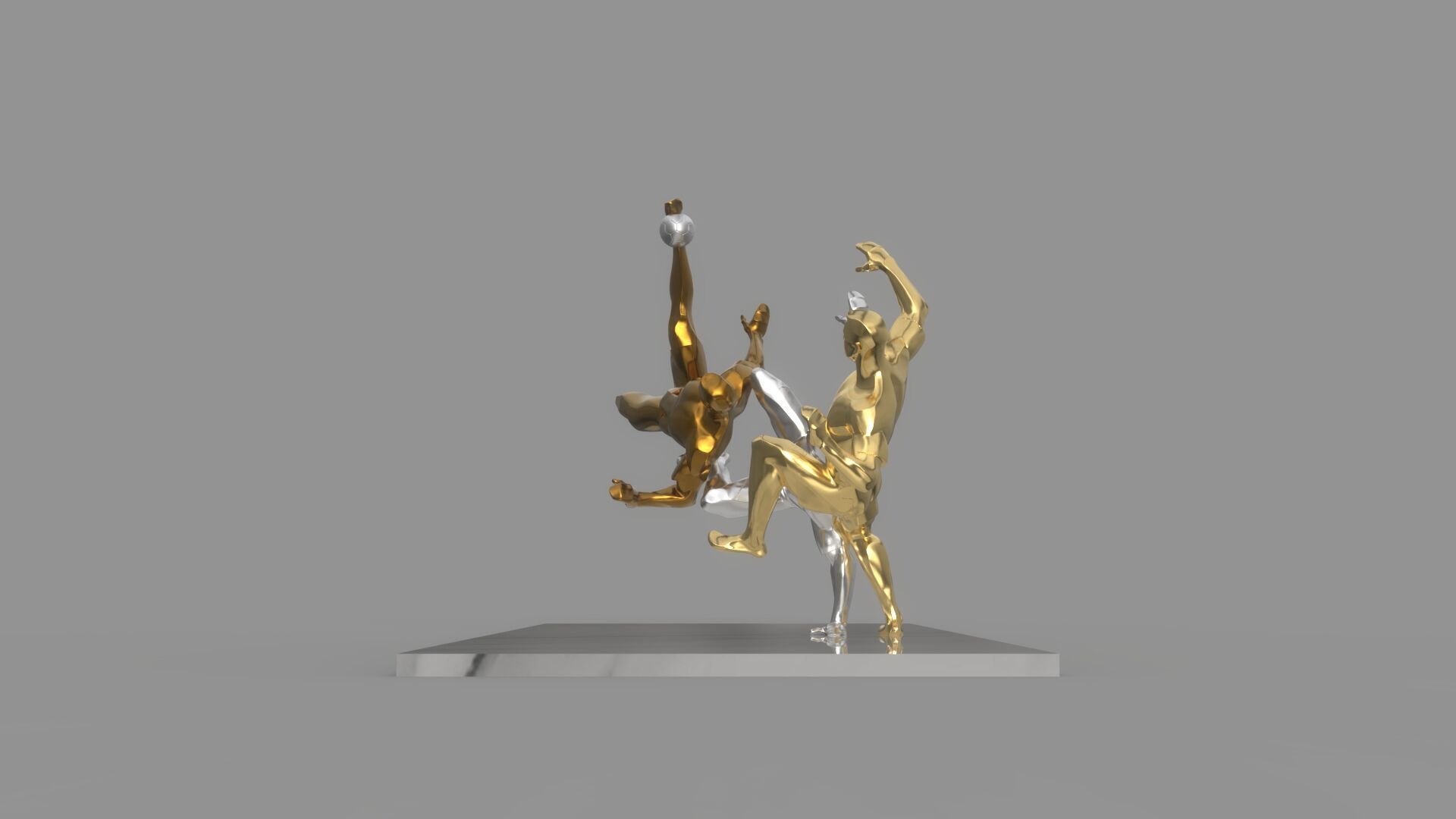 Soccer player 3D model_11