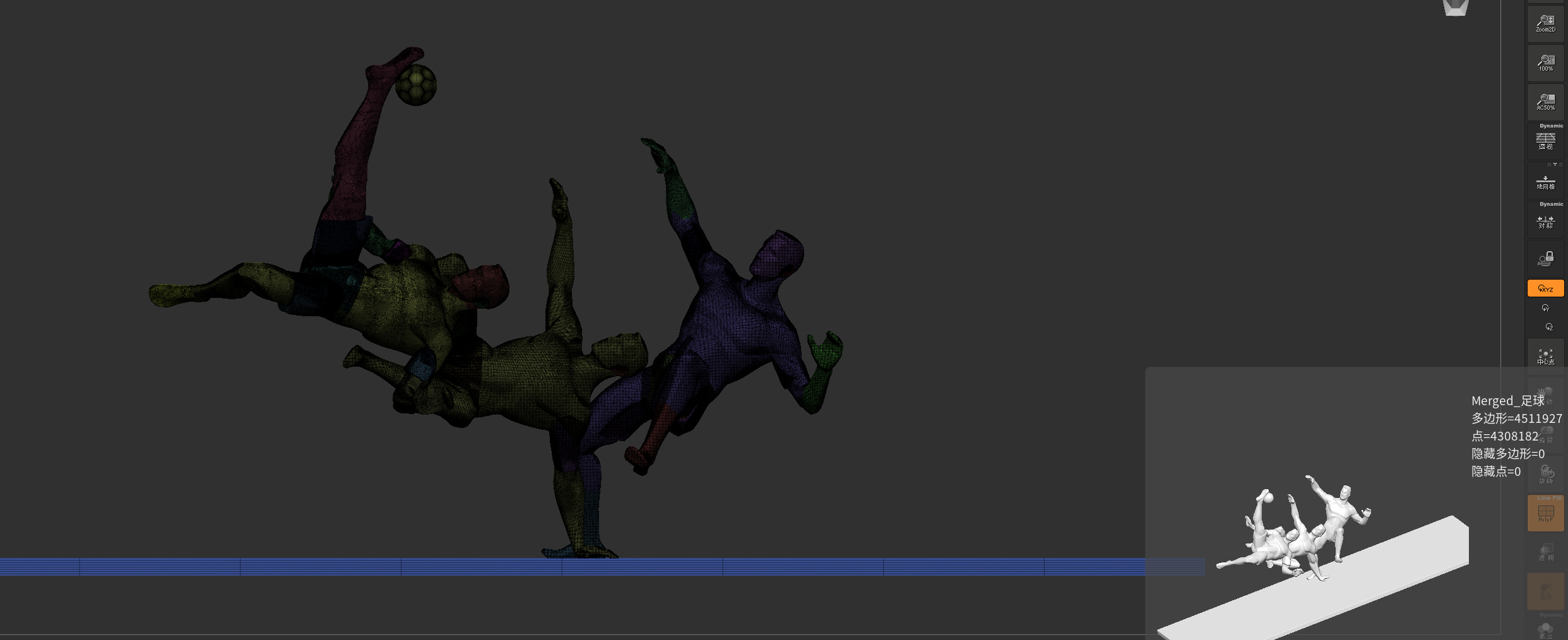 Soccer player 3D model_27