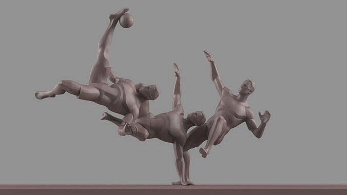 Soccer player 3D model