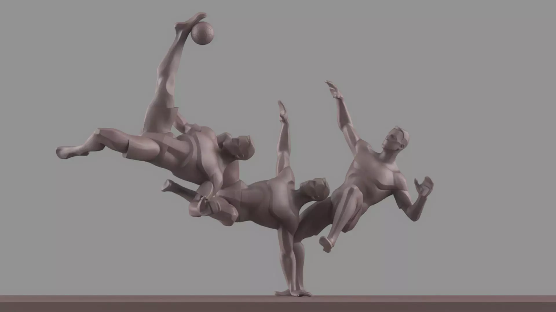 Soccer player 3D model_0