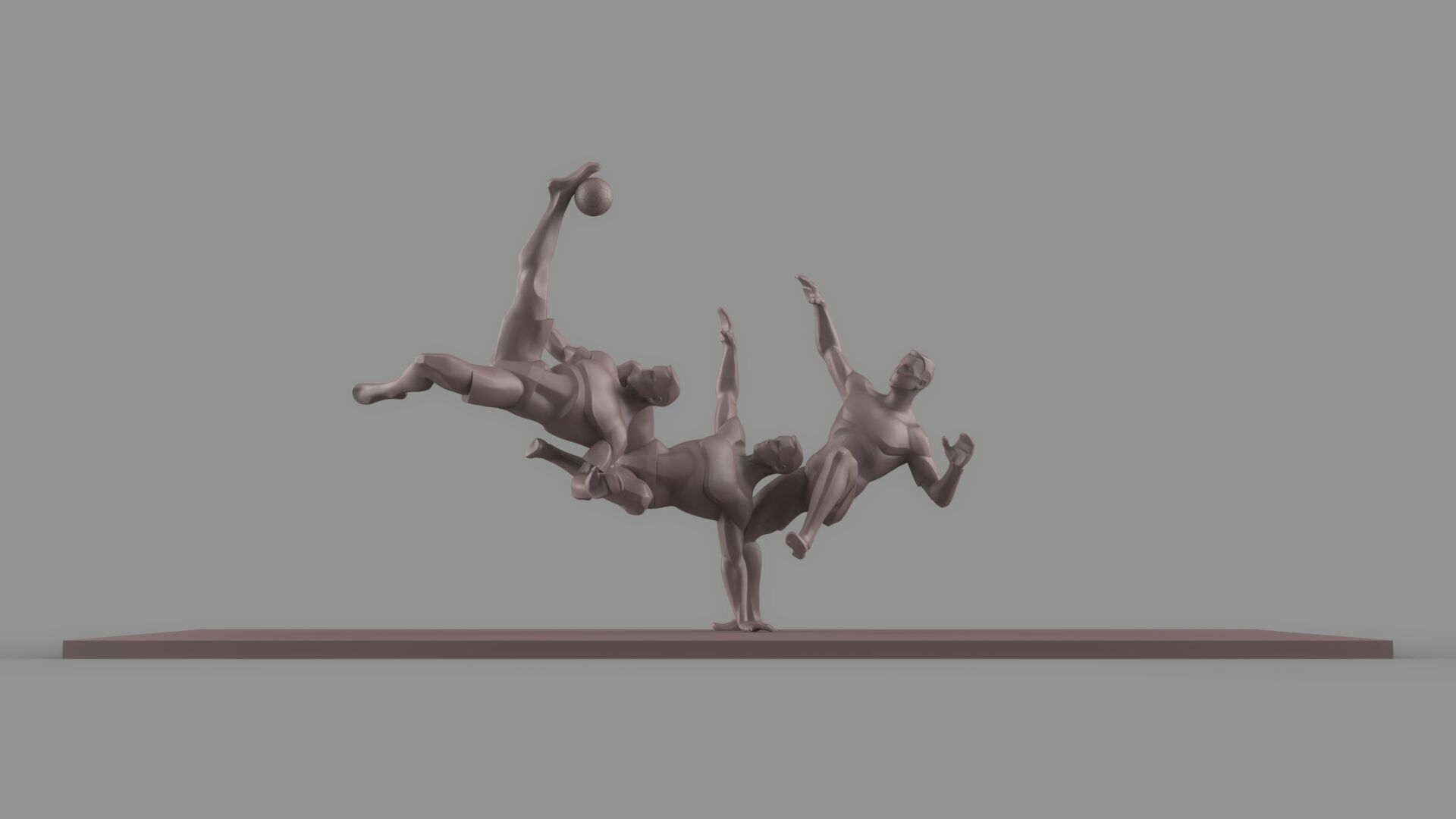 Soccer player 3D model_8