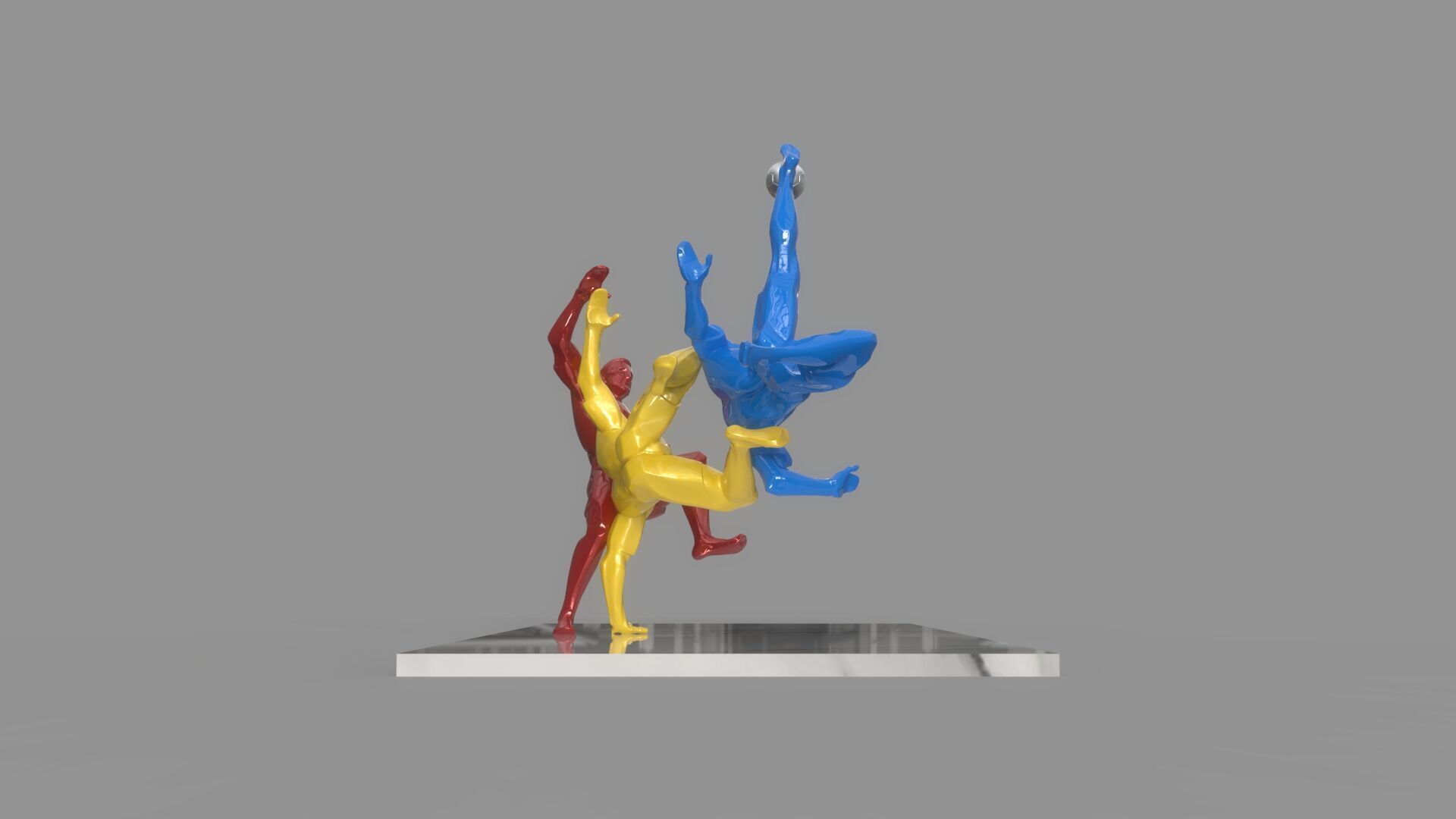 Soccer player 3D model_24