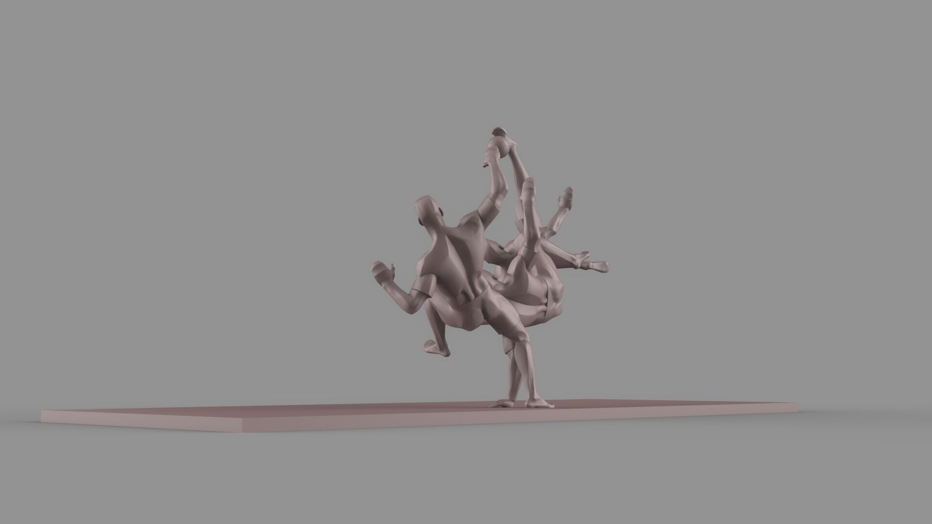 Soccer player 3D model_3