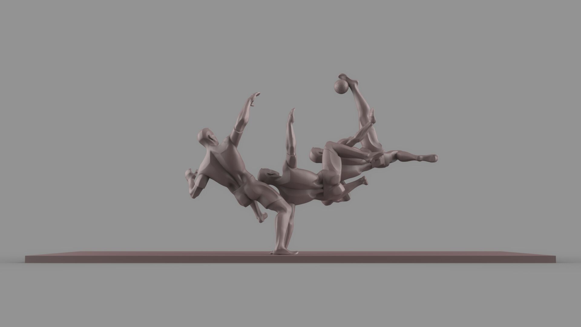 Soccer player 3D model_4