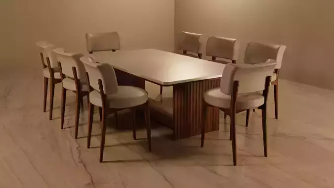 Modern 8 Seater Dining Table Set