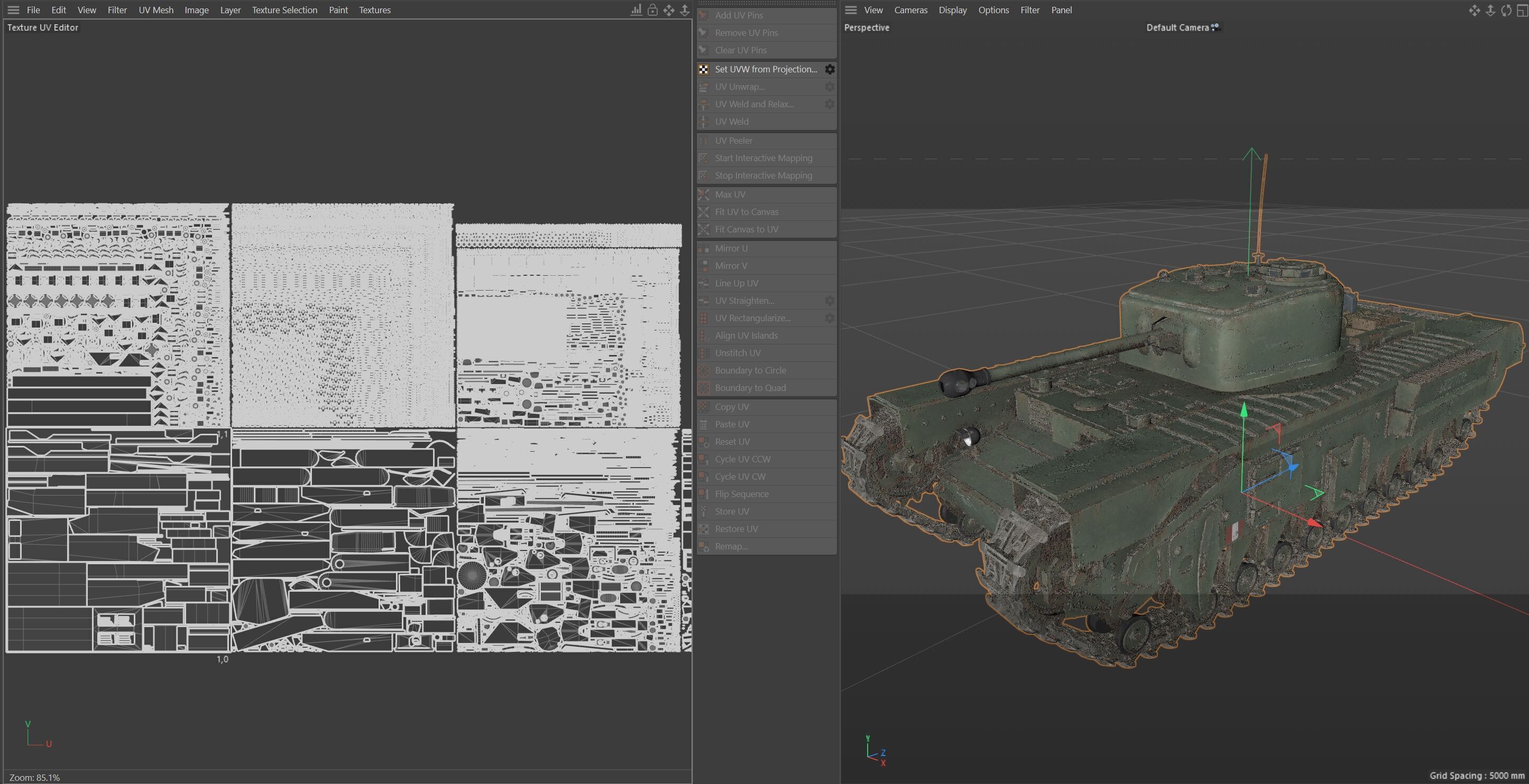 Churchill Mk IV Infantry Tank Low-poly 3D model_11