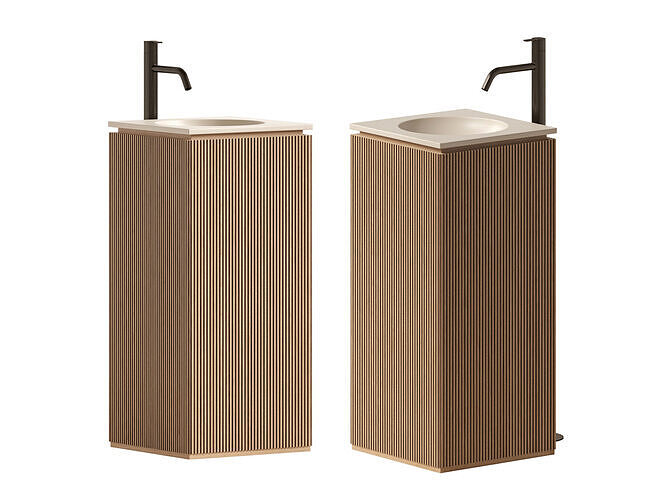 Grate88 Freestanding Washbasin By Inbani 3D model