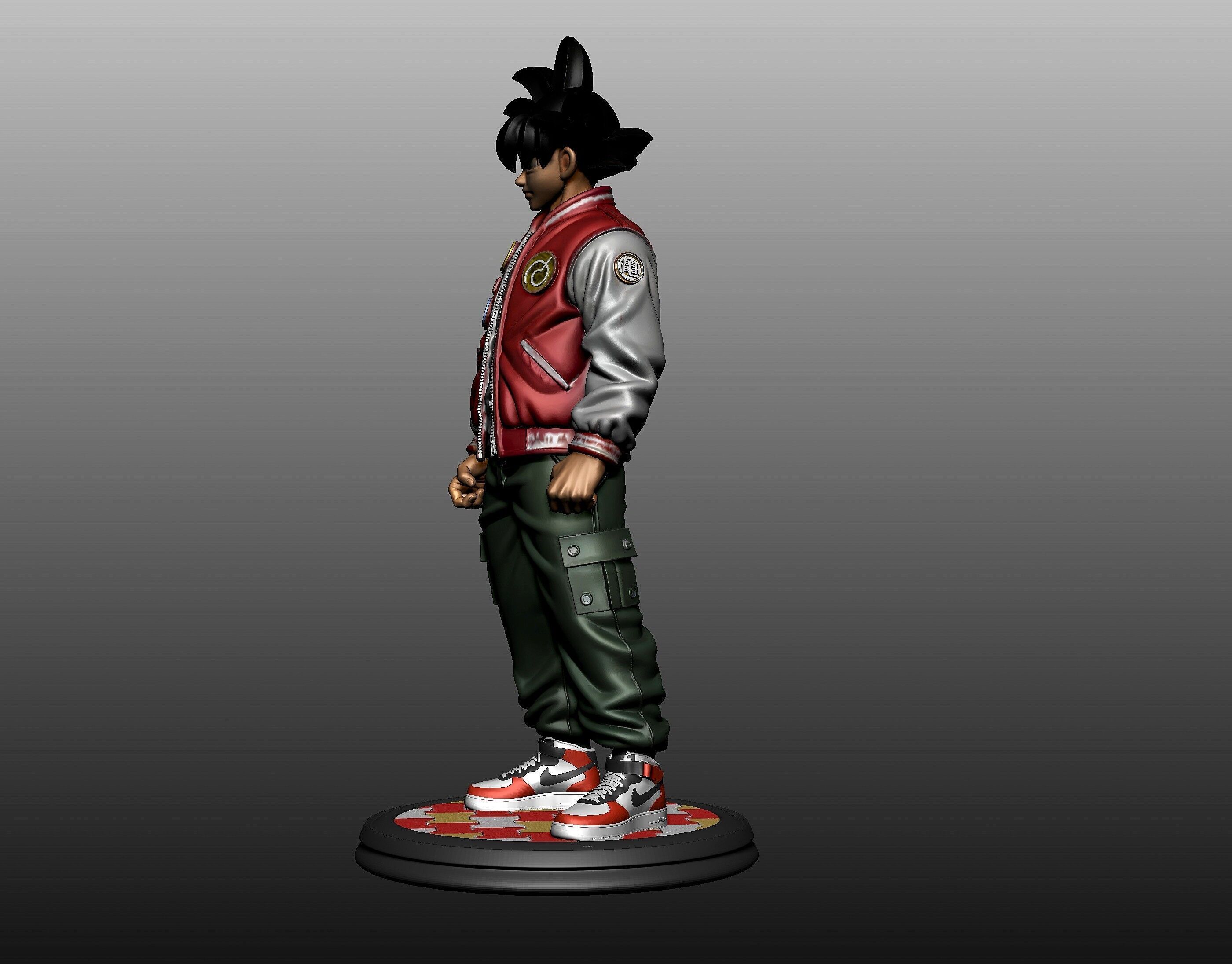 Cool side of Goku 3D print model_1