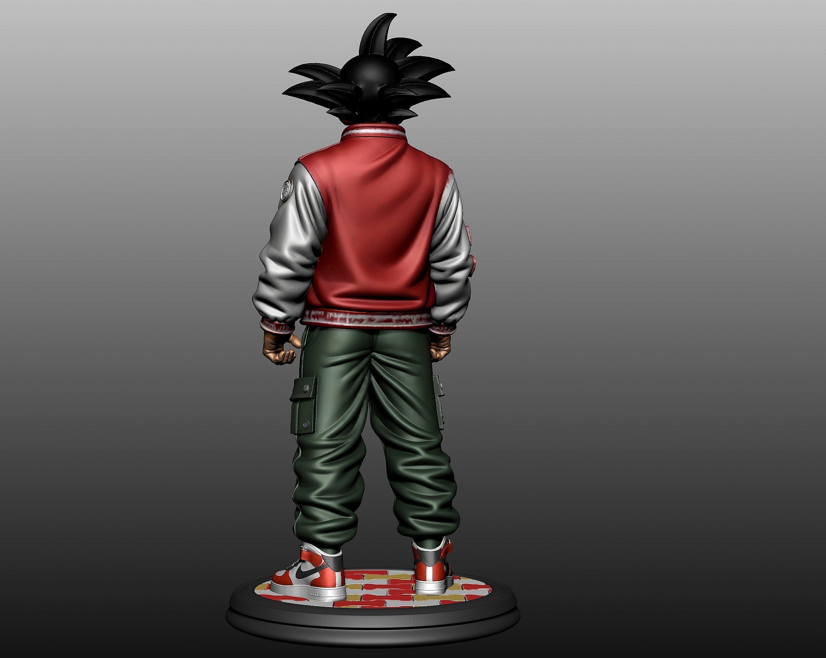 Cool side of Goku 3D print model_2