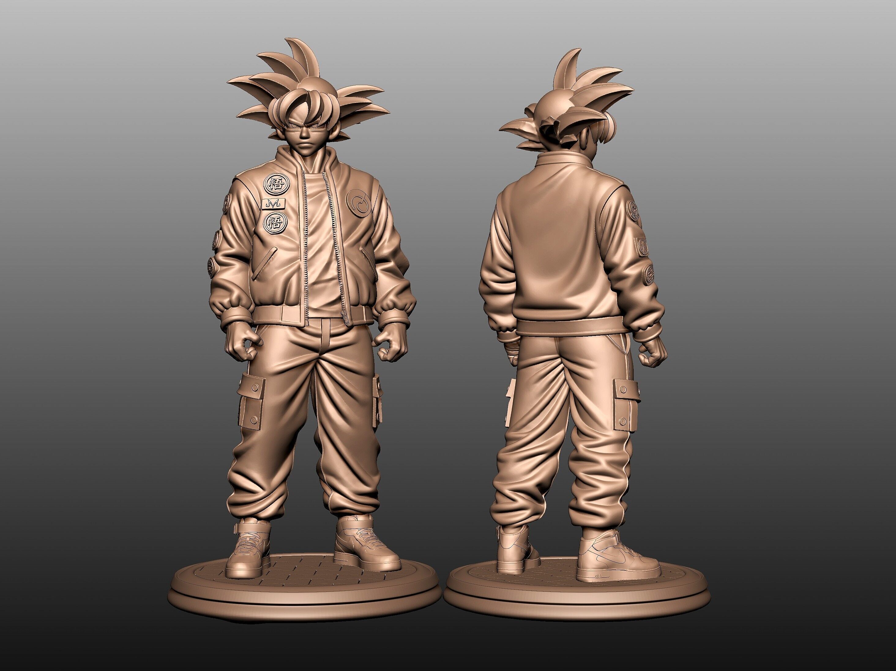 Cool side of Goku 3D print model_4