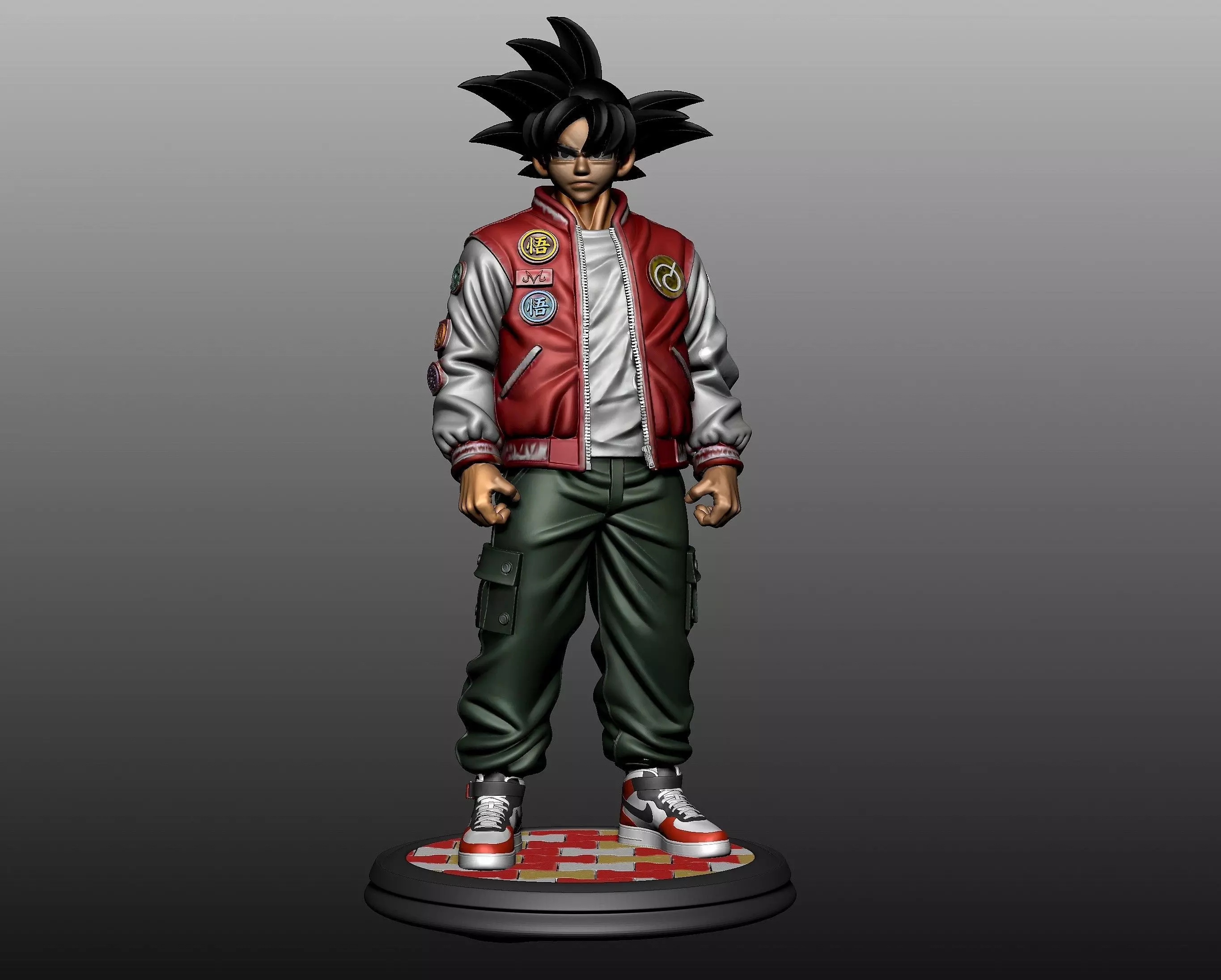 Cool side of Goku 3D print model_0