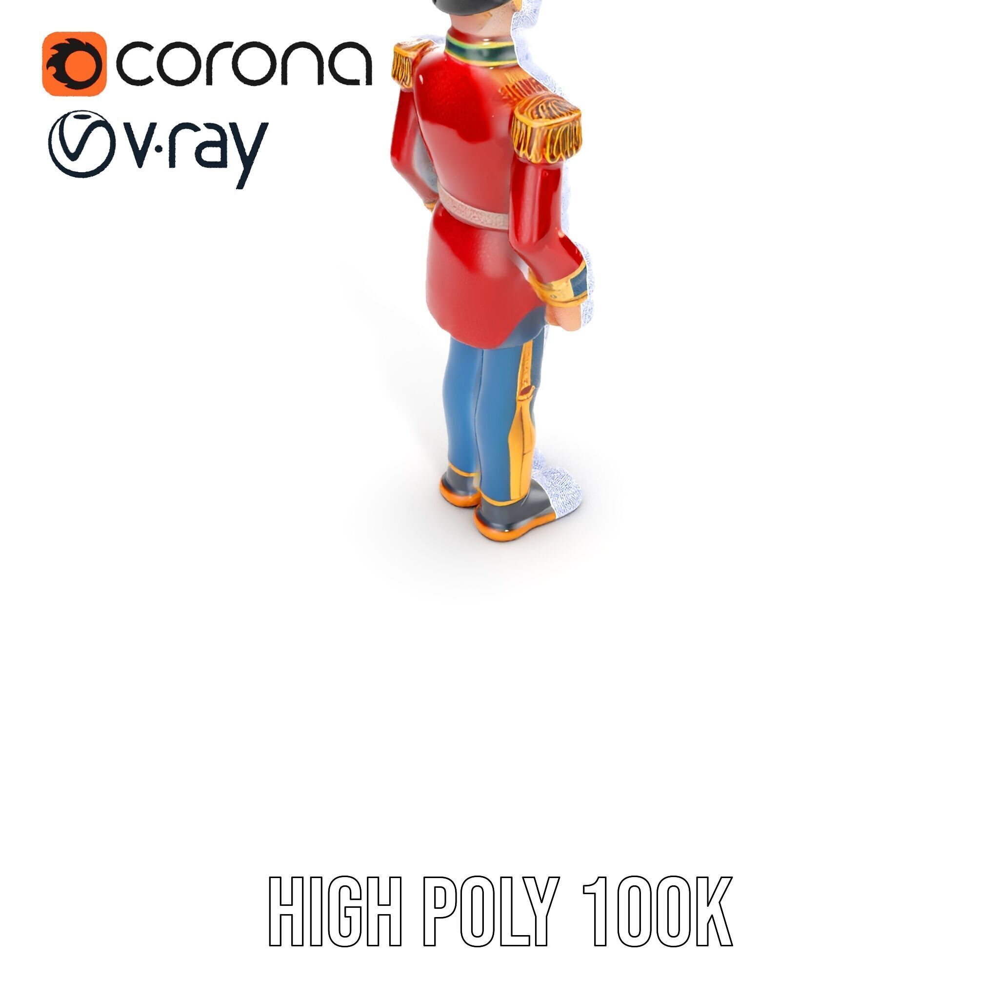 Royal Guard Toy Soldier Model Pack Low-poly 3D model_31