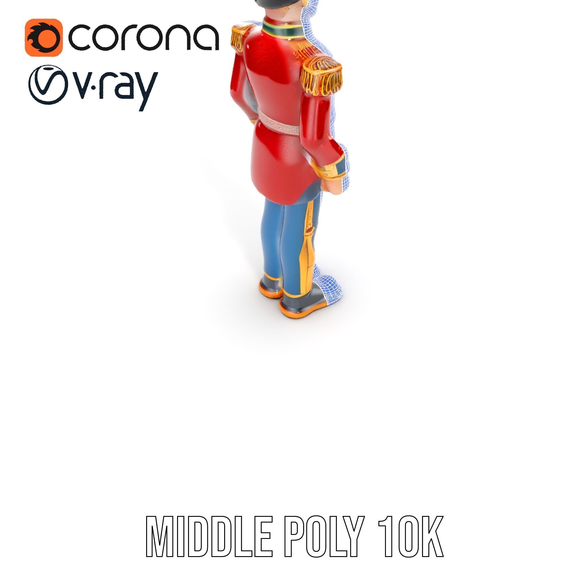 Royal Guard Toy Soldier Model Pack Low-poly 3D model_18