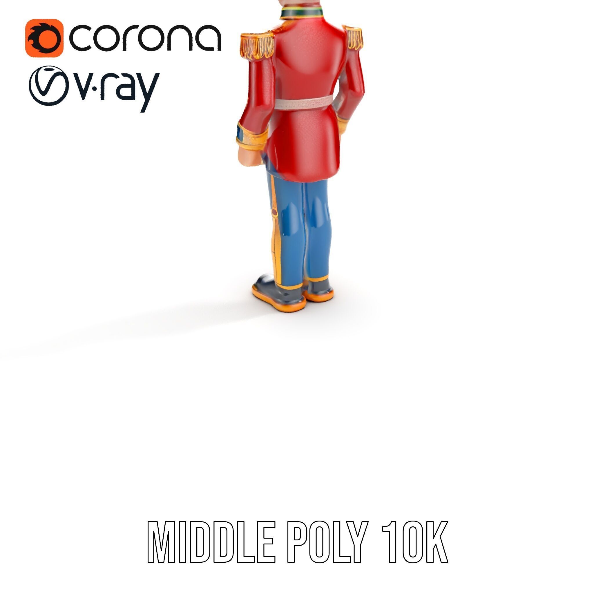 Royal Guard Toy Soldier Model Pack Low-poly 3D model_5