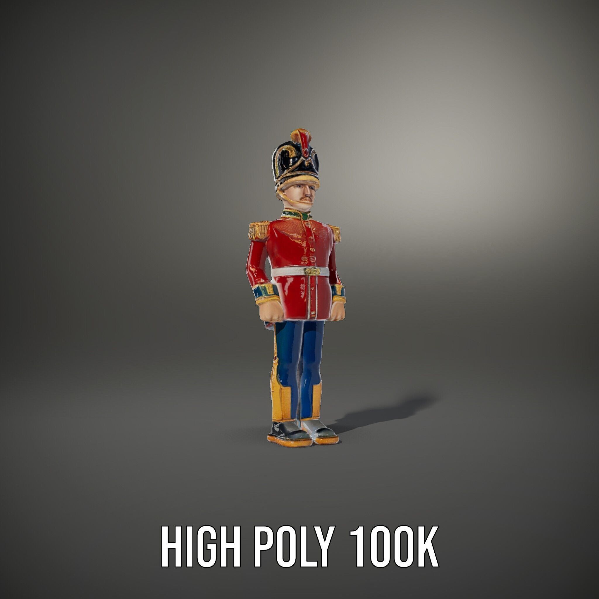 Royal Guard Toy Soldier Model Pack Low-poly 3D model_8