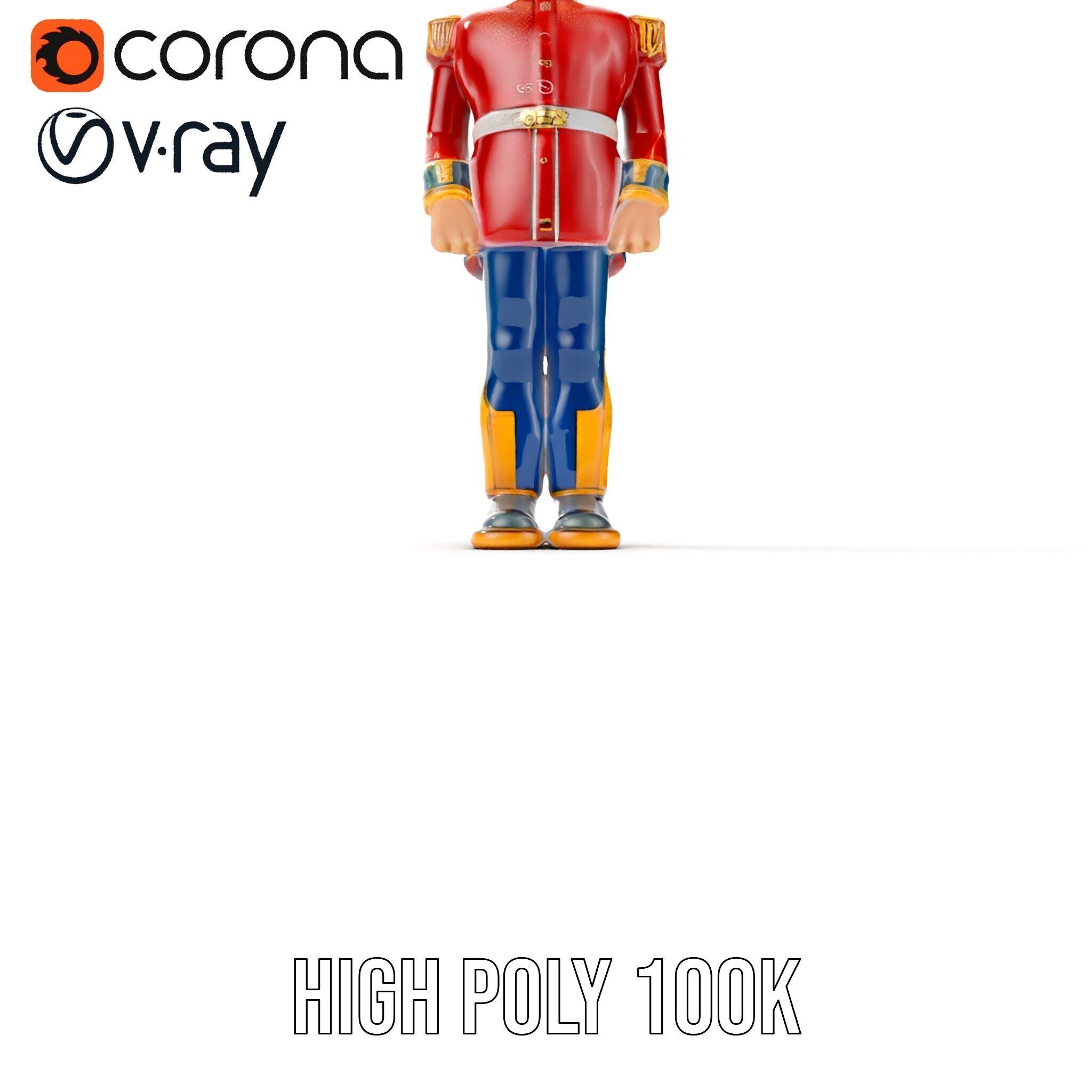 Royal Guard Toy Soldier Model Pack Low-poly 3D model_26