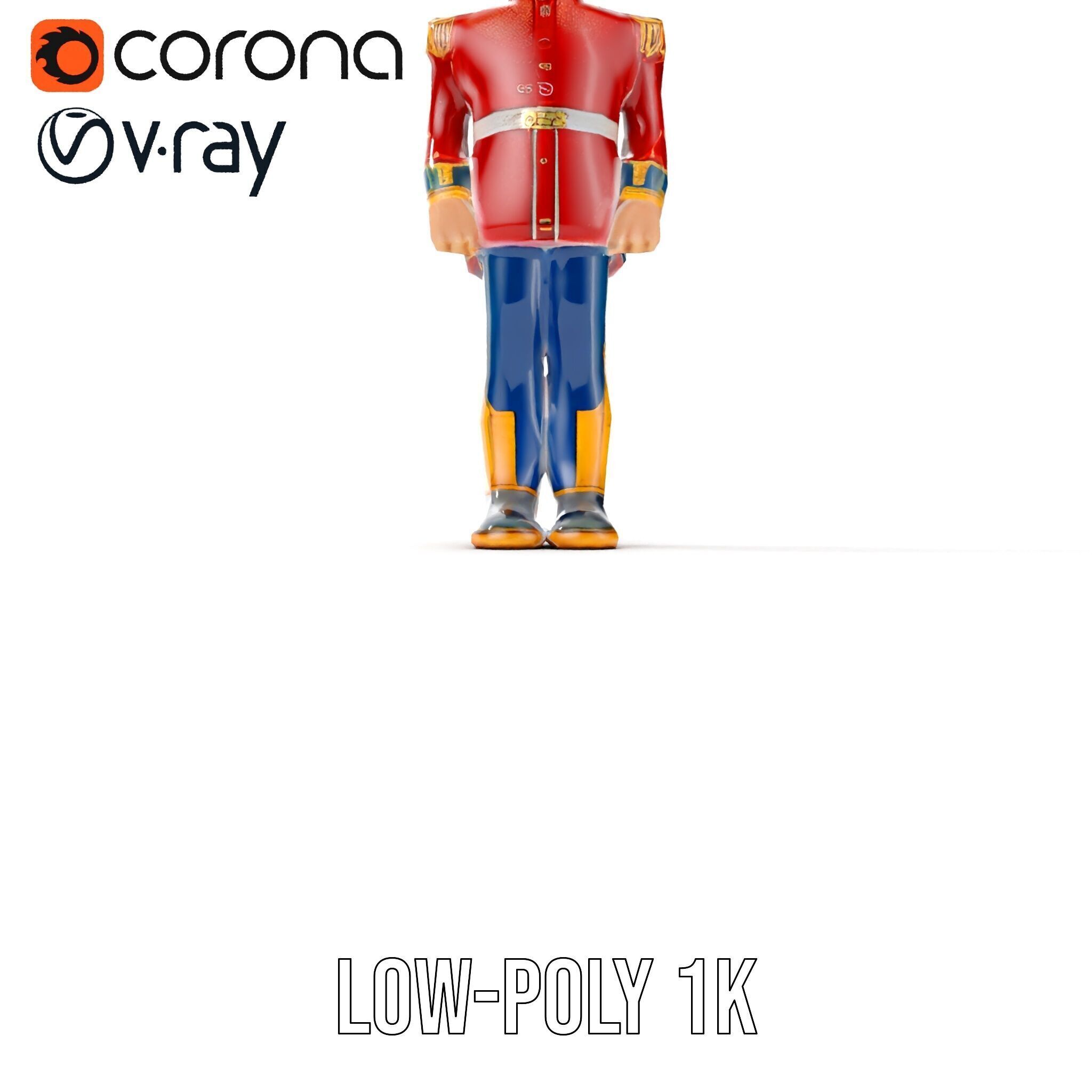 Royal Guard Toy Soldier Model Pack Low-poly 3D model_22