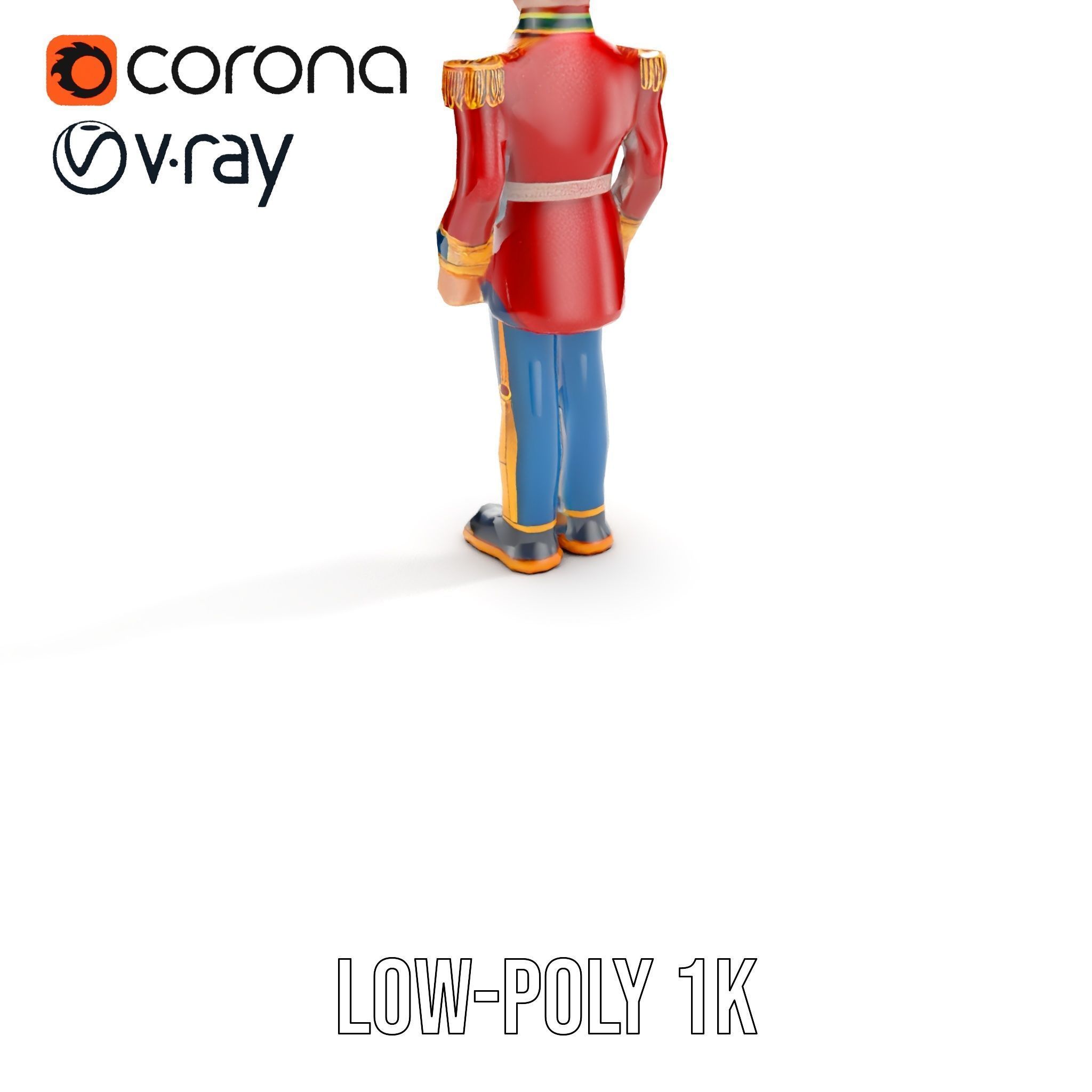 Royal Guard Toy Soldier Model Pack Low-poly 3D model_7