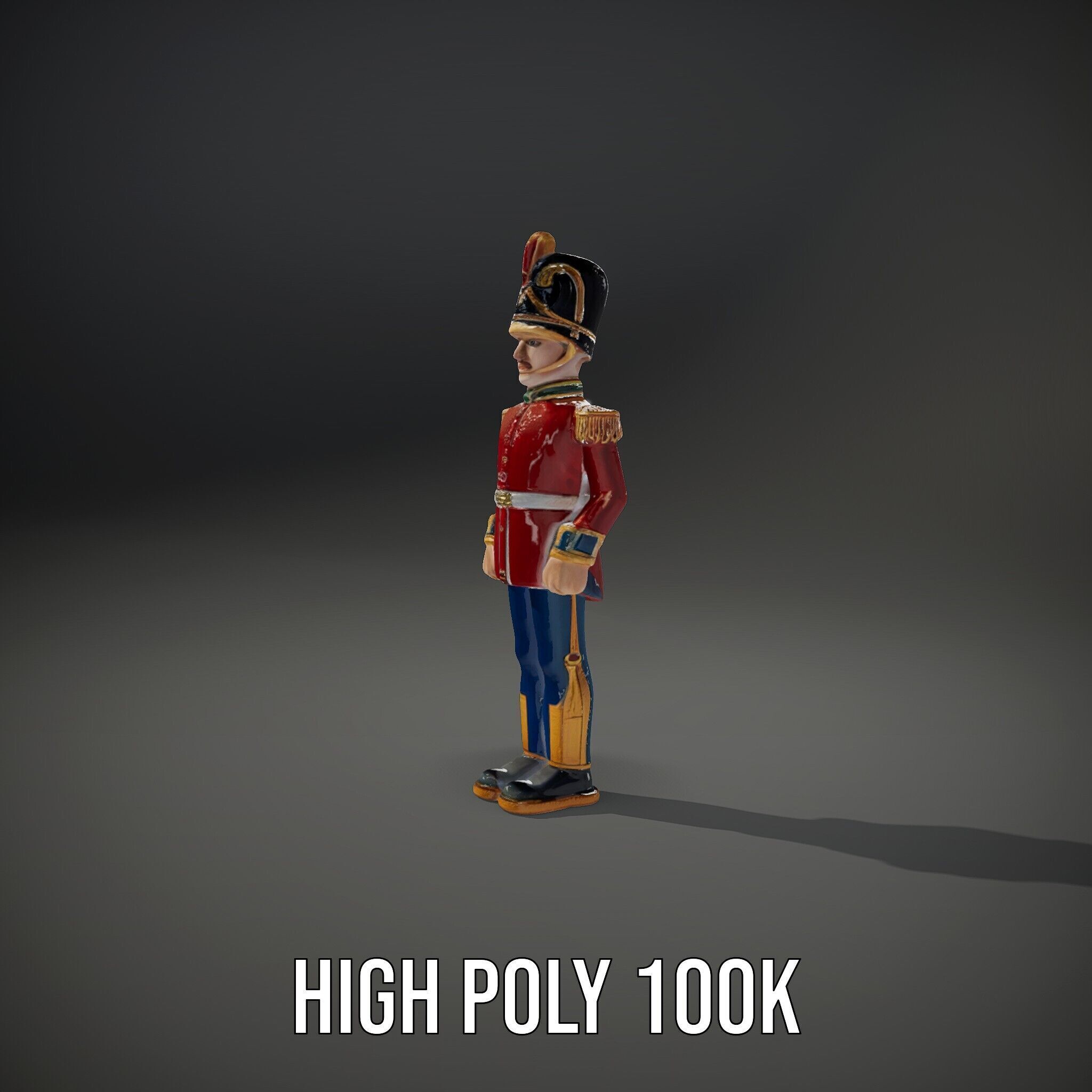 Royal Guard Toy Soldier Model Pack Low-poly 3D model_10