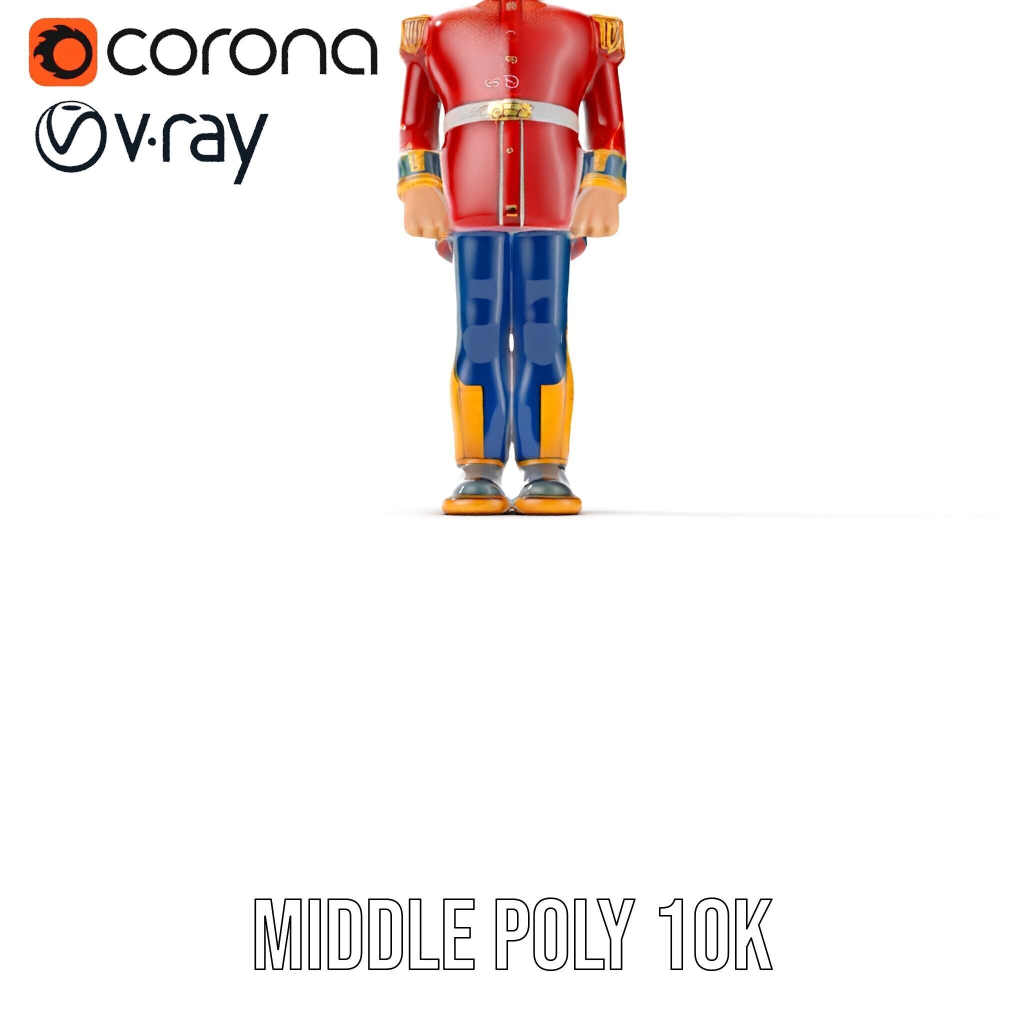 Royal Guard Toy Soldier Model Pack Low-poly 3D model_13