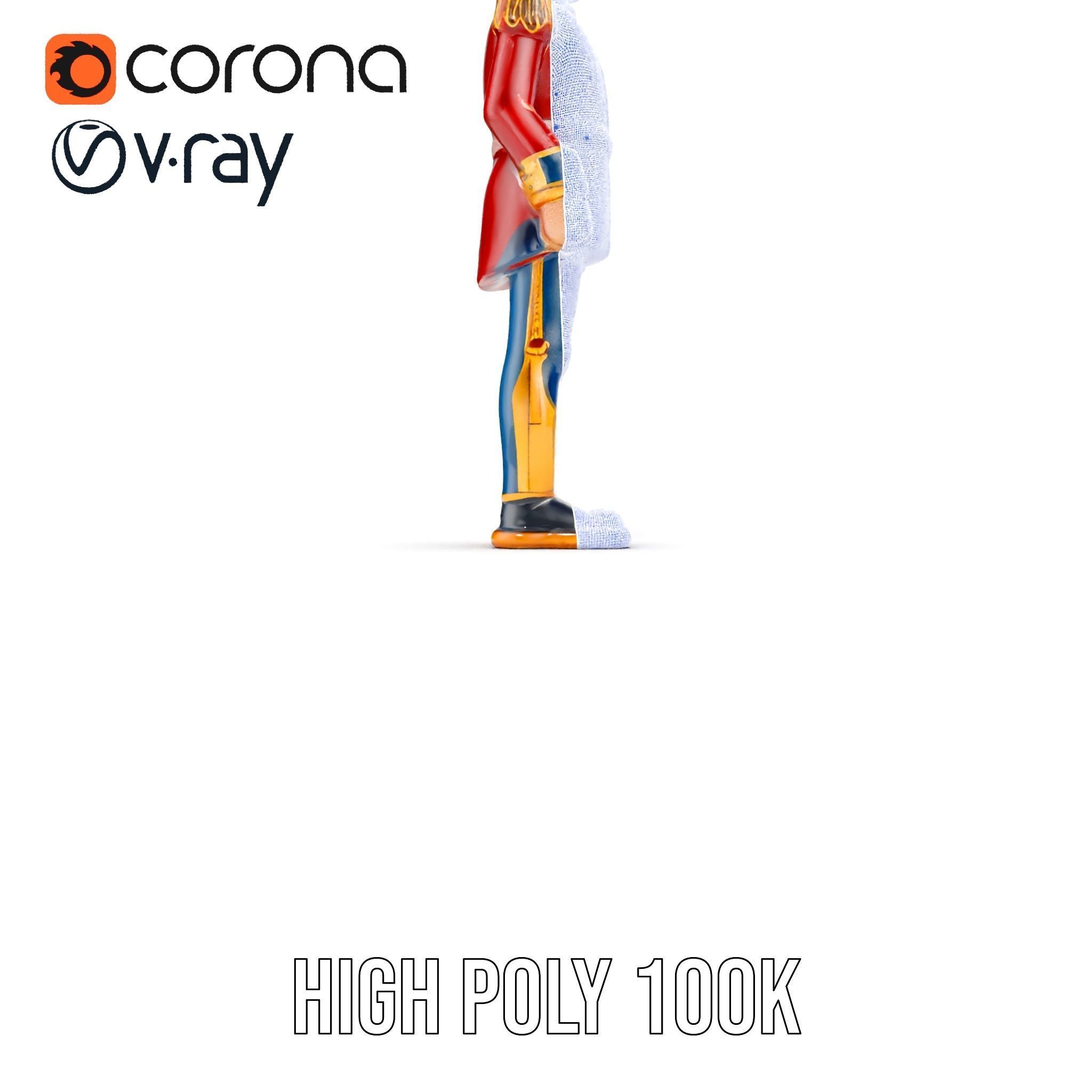 Royal Guard Toy Soldier Model Pack Low-poly 3D model_34