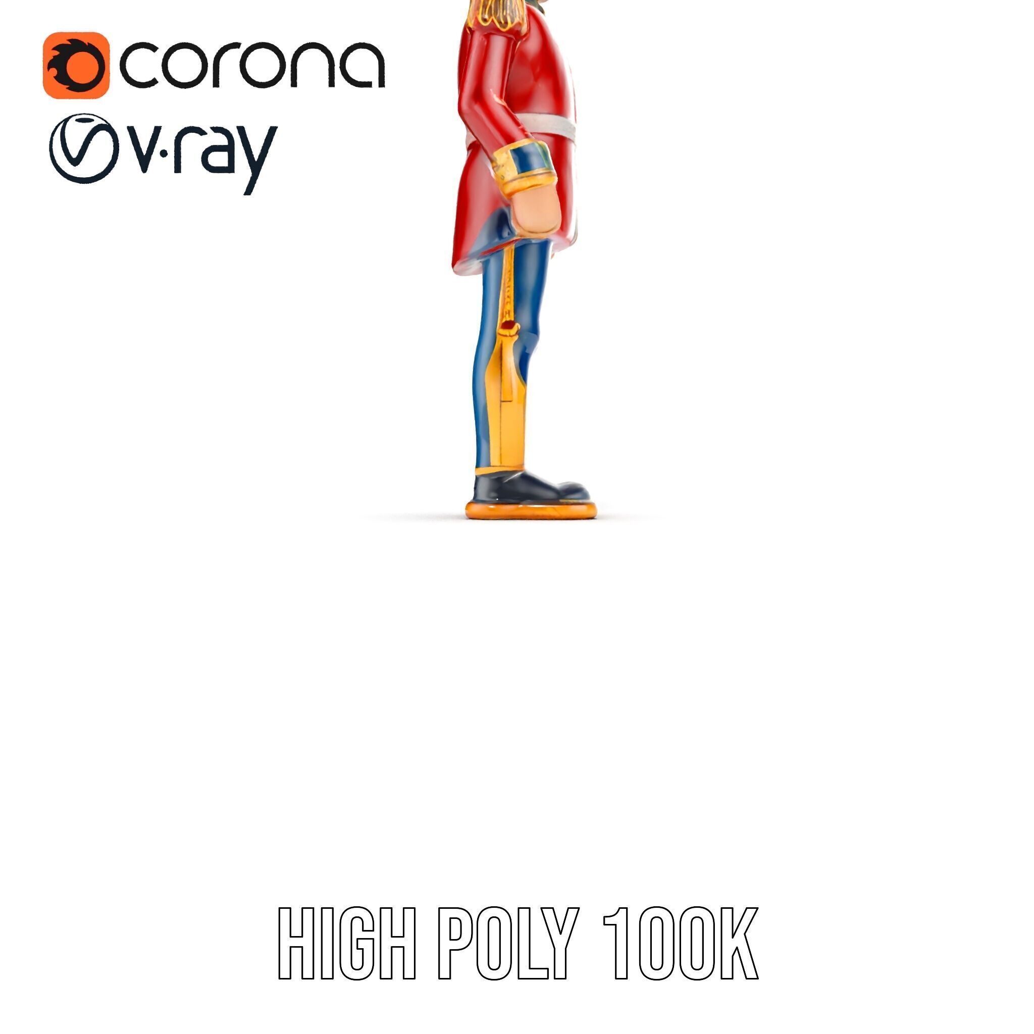 Royal Guard Toy Soldier Model Pack Low-poly 3D model_32