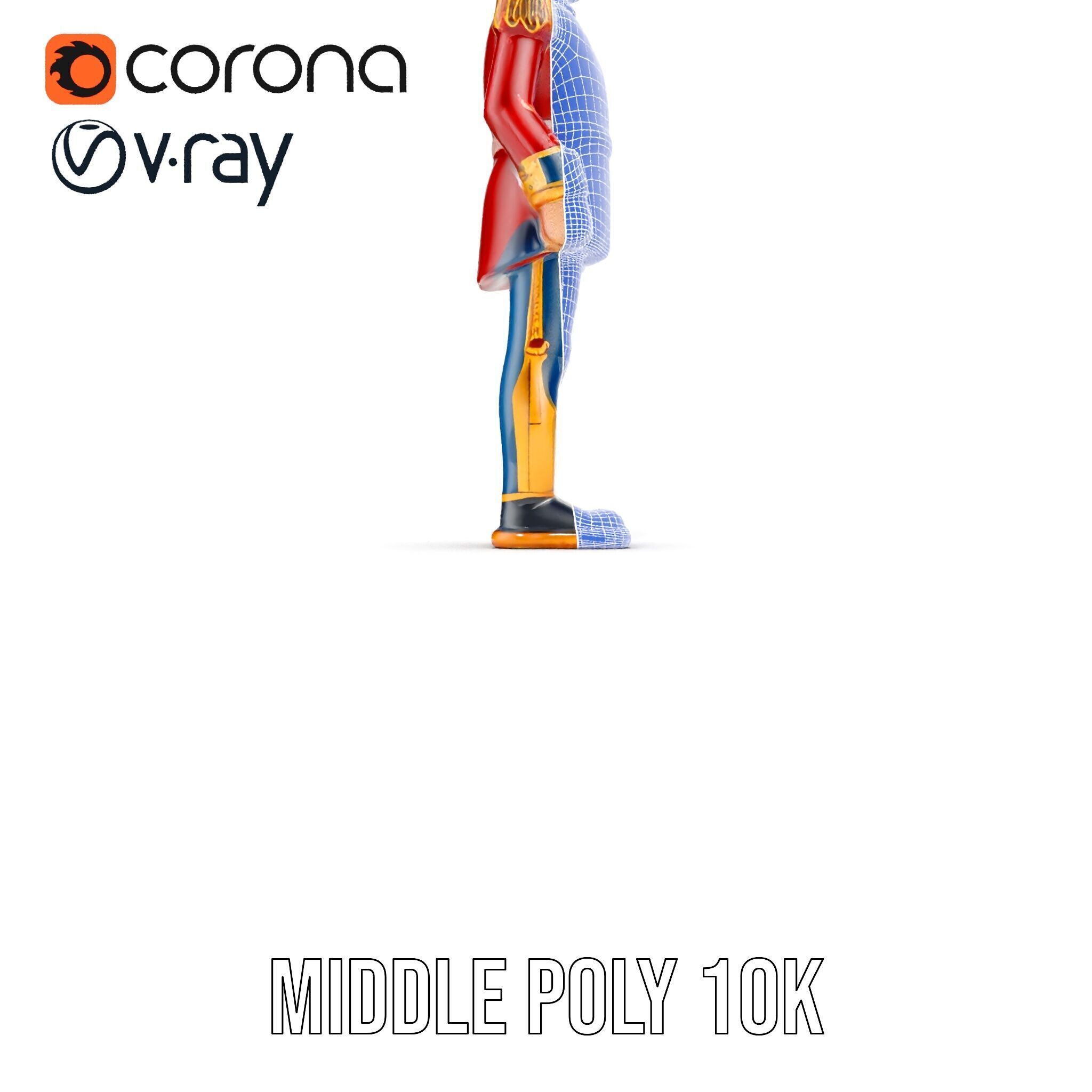 Royal Guard Toy Soldier Model Pack Low-poly 3D model_27