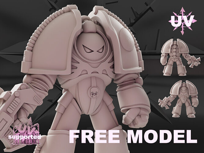 saturnine pose 01 Free 3D print model