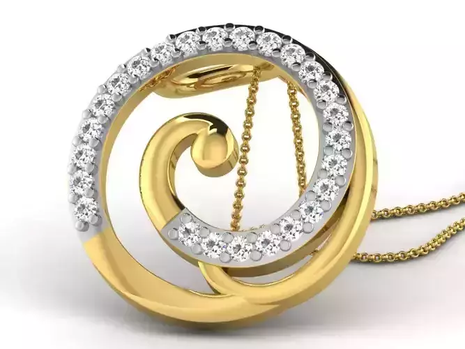 Jewelry 3D Models with render and 3dm  stl - DP-5840