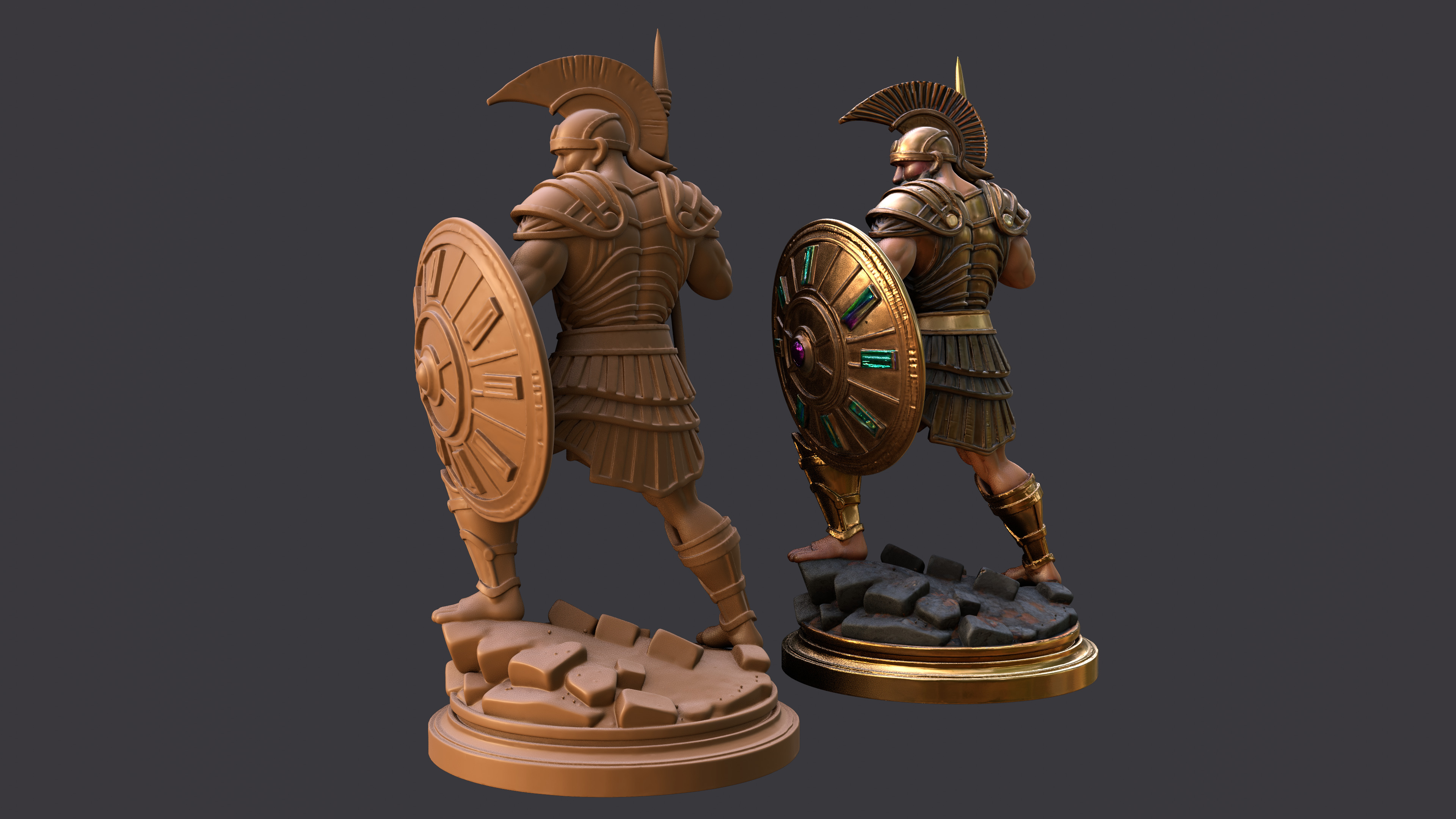 Mythic Spartan Champion  3D print model_5