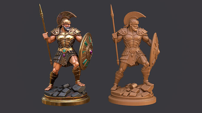 Mythic Spartan Champion  3D print model