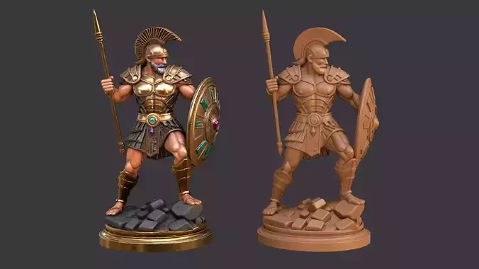 Mythic Spartan Champion  3D print model