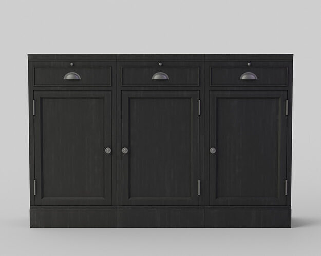 Modular Bar Buffet 3D model