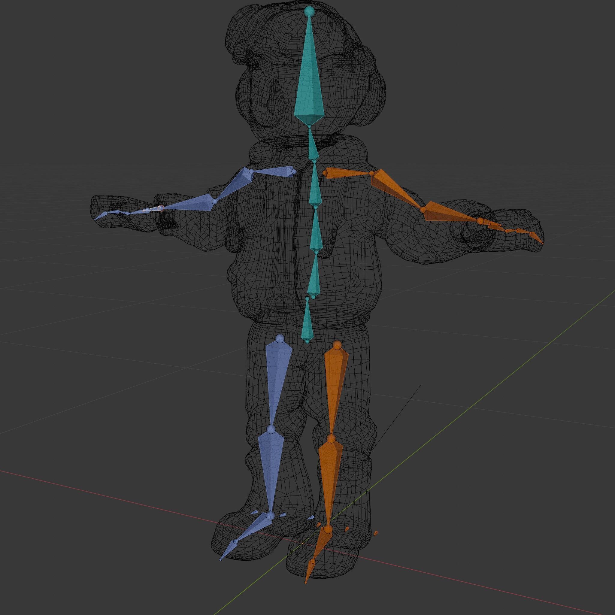 Adventurous Pilot Kid Character Rigged and Animated Low-poly 3D model_6