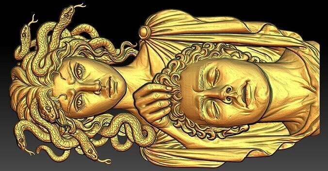 1 Medusa CNC Relief Model 3D print model
