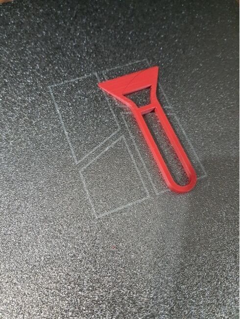 Bambulab Bed  scraper 3D print model_10