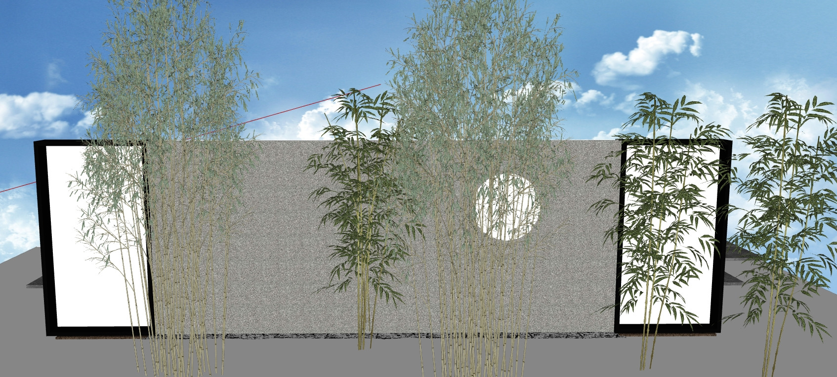 landscape wall-Chinese style-1 3D model_2