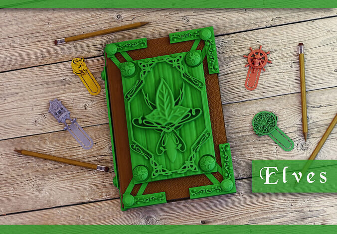 Elves Book Cover 3D print model