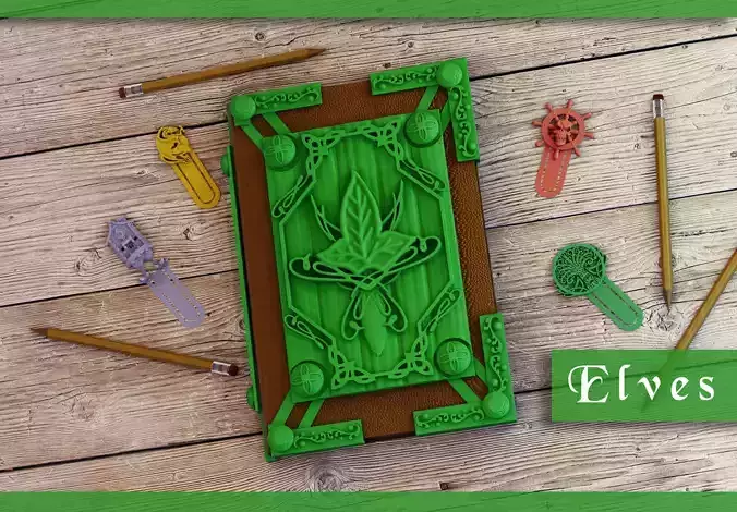 Elves Book Cover 3D print model