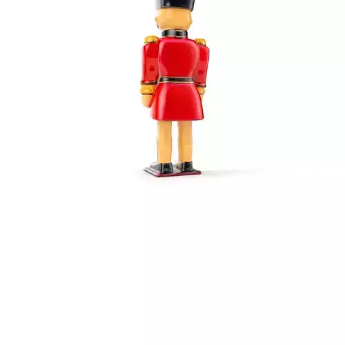 Toy Soldier Model Pack  Red Wooden Figure Low-poly 3D model