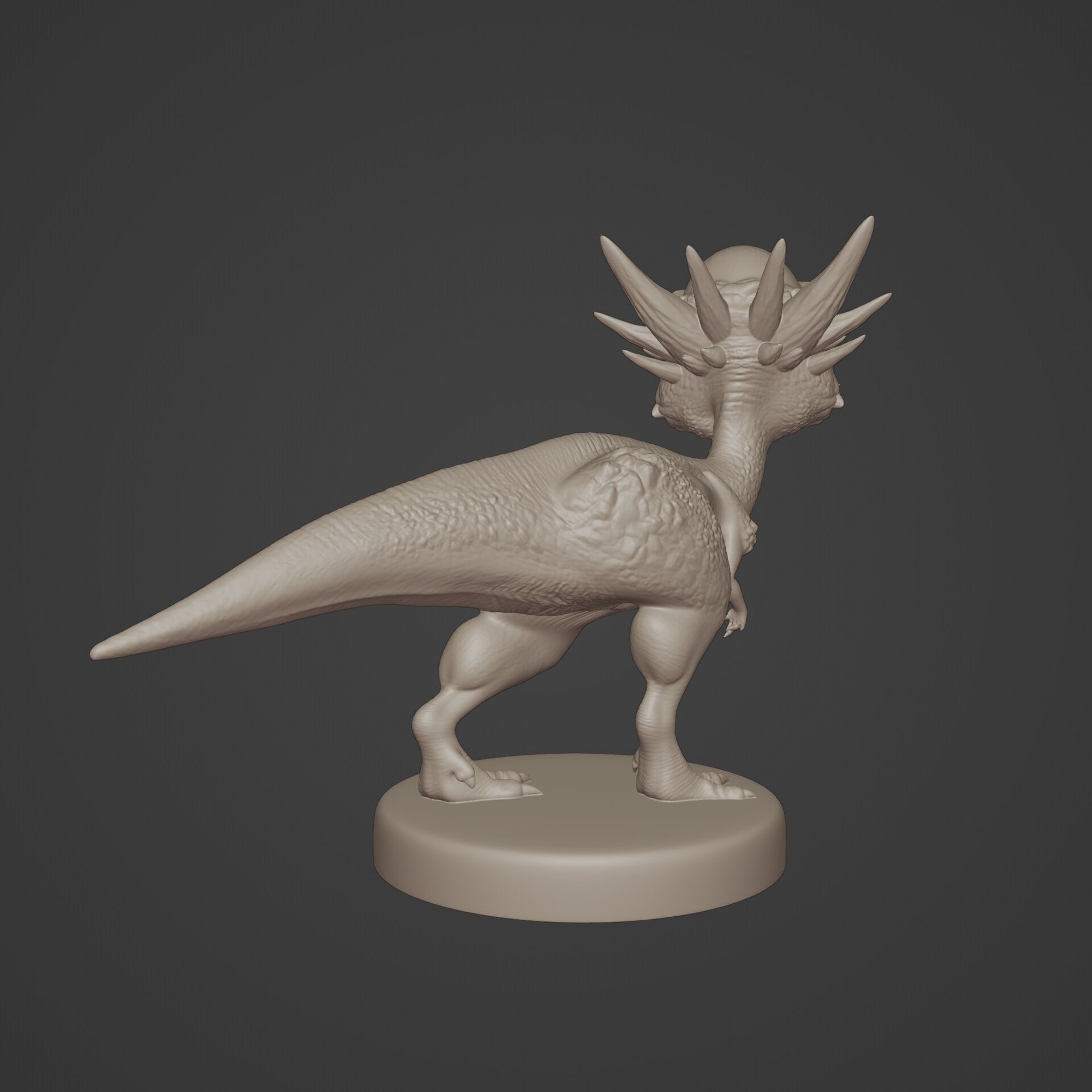 Cartoon Stygimoloch 3D print model_2