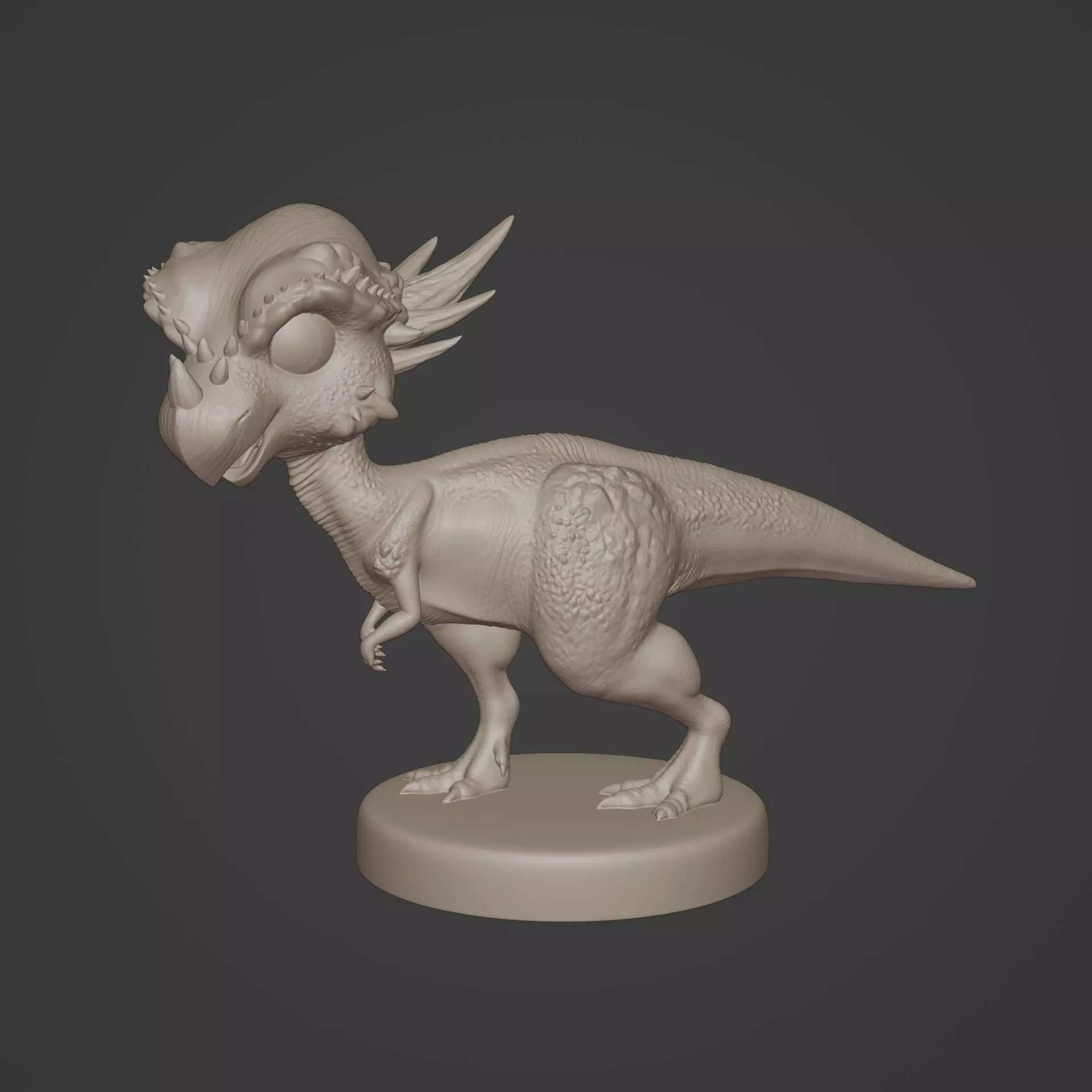 Cartoon Stygimoloch 3D print model_0