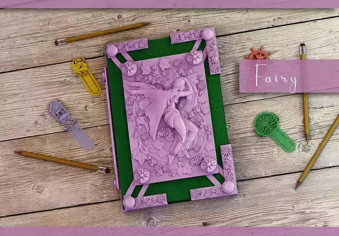 Fairy book cover 3D print model