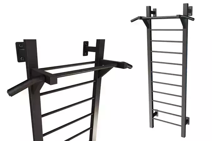 Wall Mounted Stall Bars with Pull Up Bar