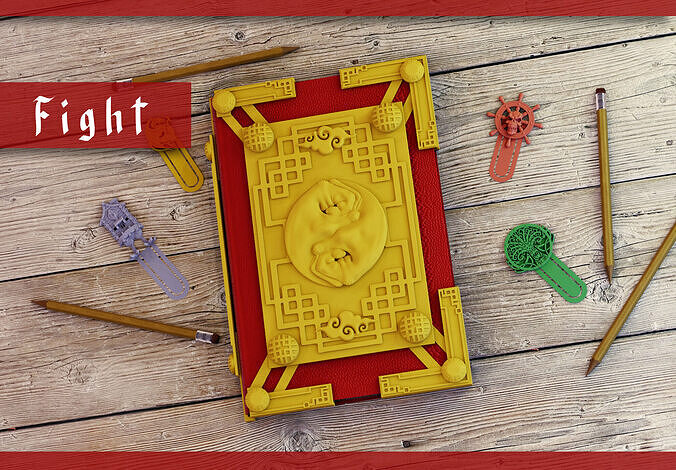 Fight Book Cover 3D print model