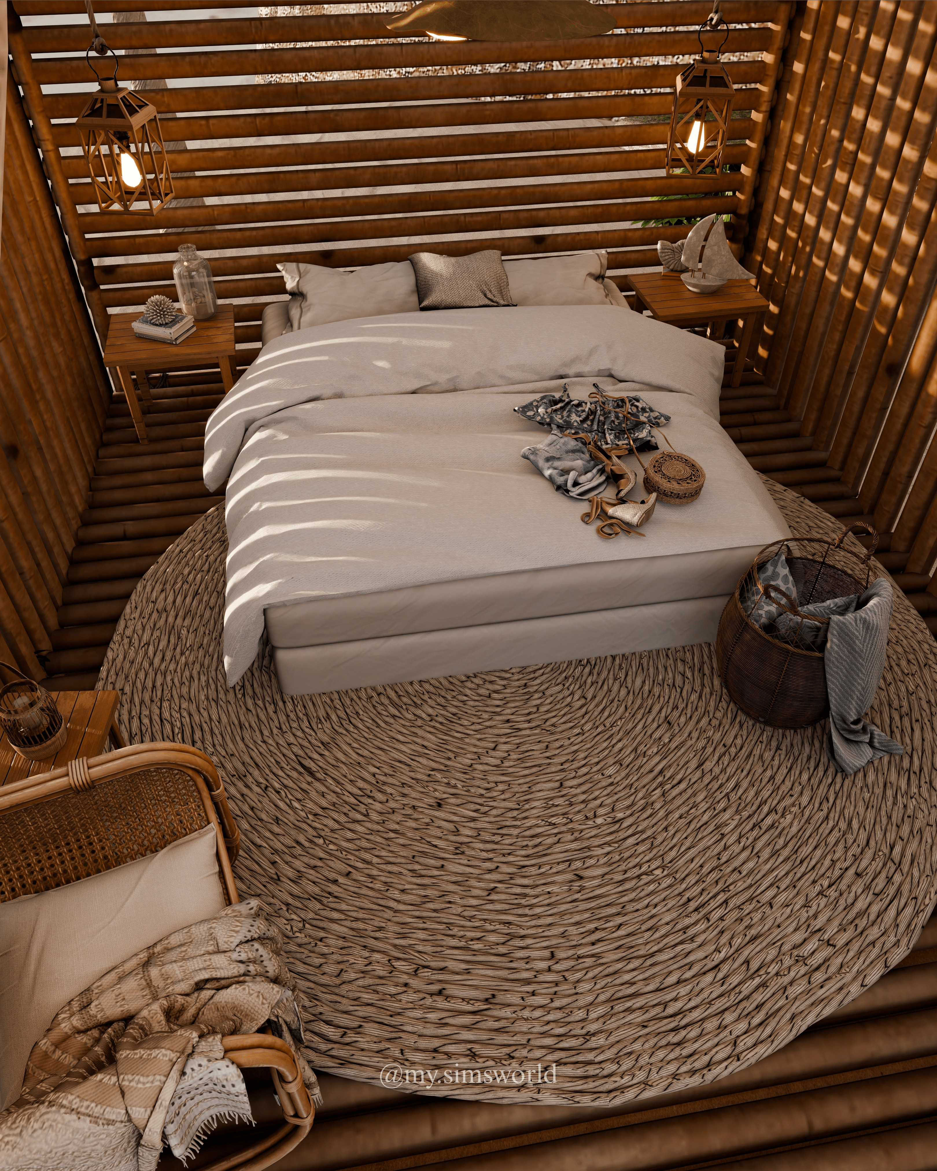 Beach House Blender Scene - SUNRISE 3D model_3