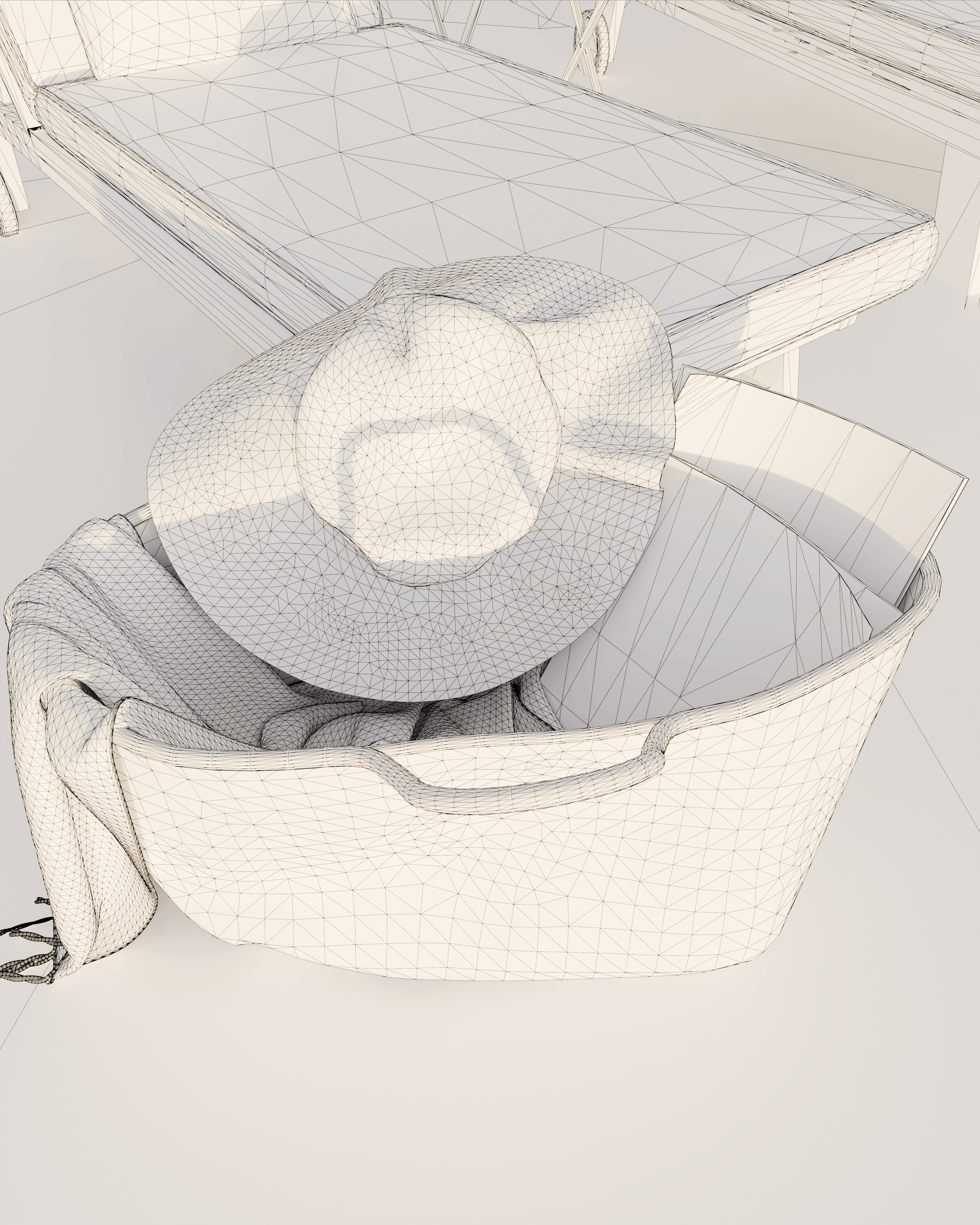 Beach House Blender Scene - SUNRISE 3D model_7